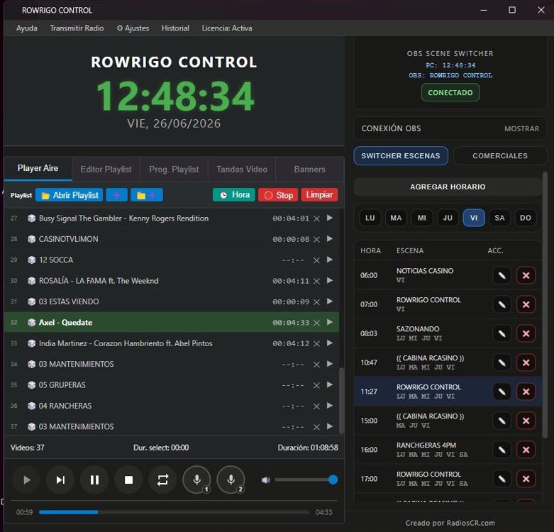 Rowrigo Control